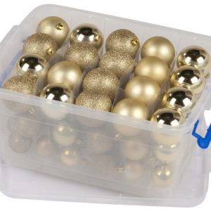 Kerstbal Goud Pvc – 70 Stuks