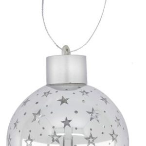 HEMA Kerstbal LED Zilver Ster (zilver)