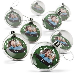 Transparante kerstbal bedrukken (8 stuks)Transparante kerstbal bedrukken (8 stuks)