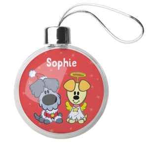 Woezel & Pip kerstballen bedrukken (2 stuks)Woezel & Pip kerstballen bedrukken (2 stuks)