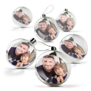 Transparante kerstbal bedrukken (6 stuks)Transparante kerstbal bedrukken (6 stuks)