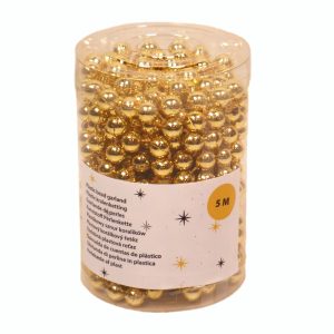 Kralenketting Goud (plastic) – 5 meter